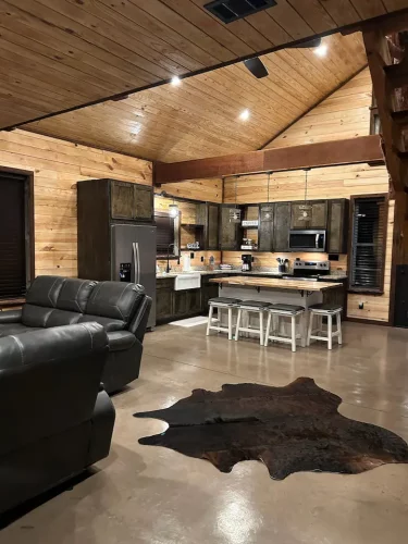 Open Kitchen and Living Area